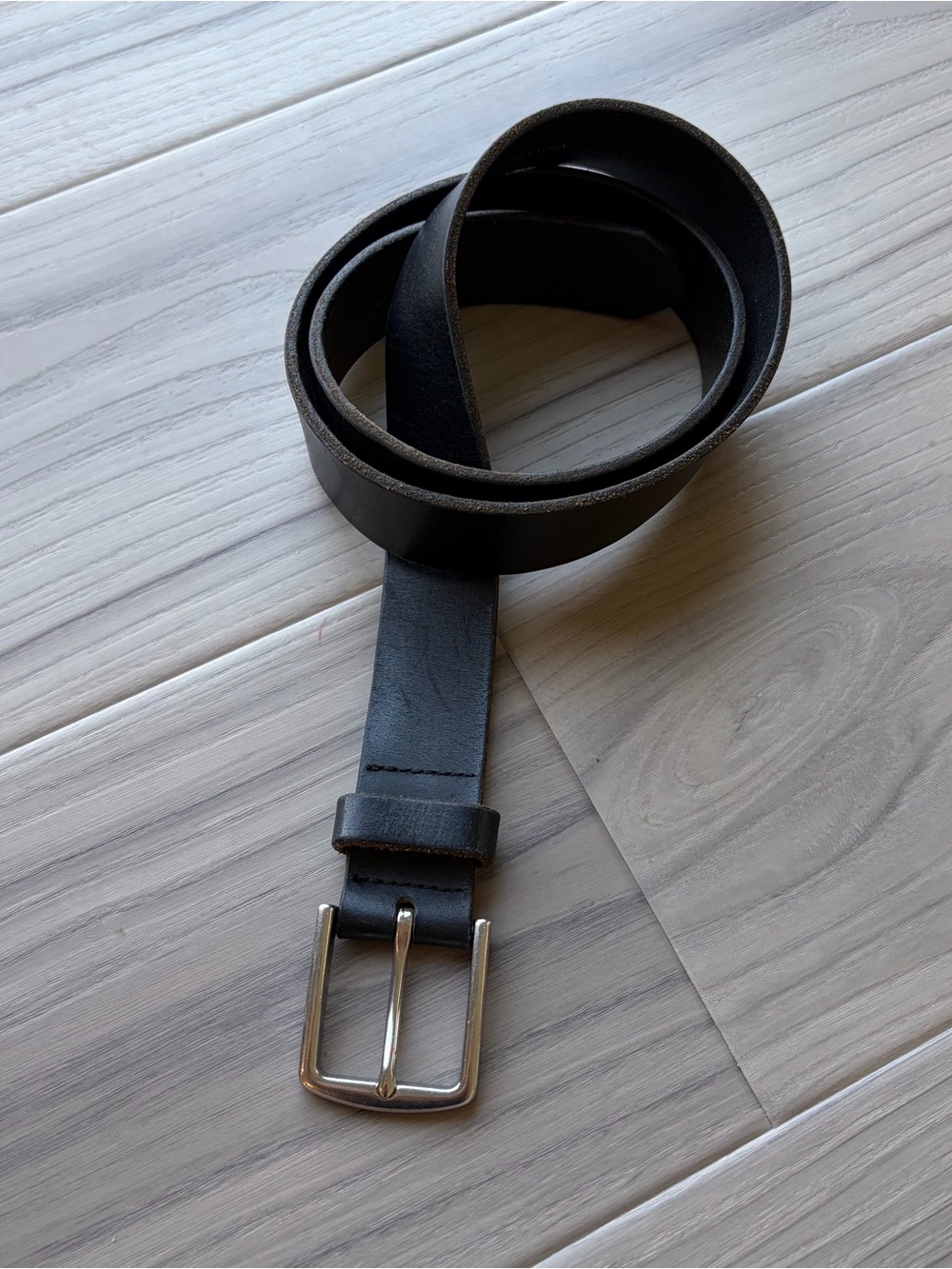 GAP Classic Black Leather Belt Made in USA